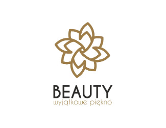 Projekt graficzny logo dla firmy online beauty wyjątkowe piękno